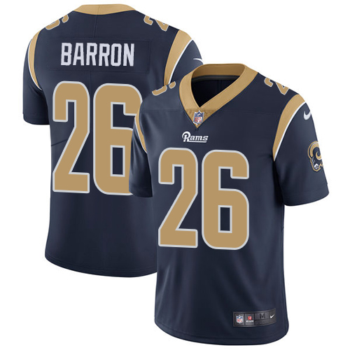 Nike Rams #26 Mark Barron Navy Blue Team Color Men's Stitched NFL Vapor Untouchable Limited Jersey